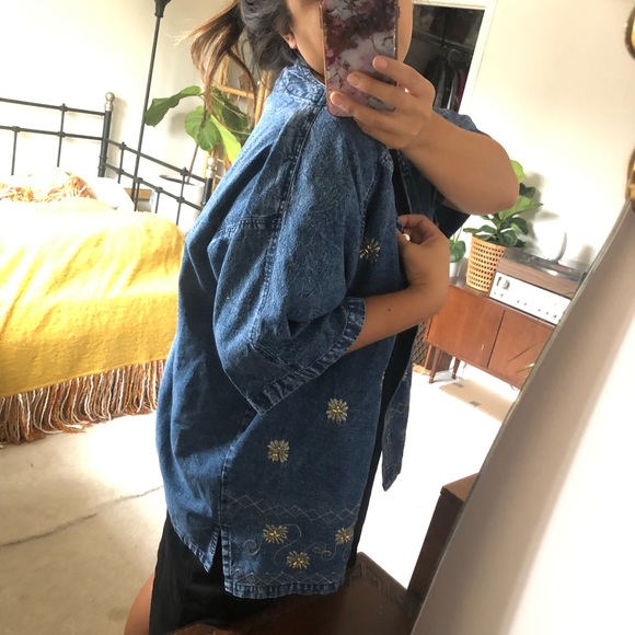 Denim Button Up - Picture 2 of 9